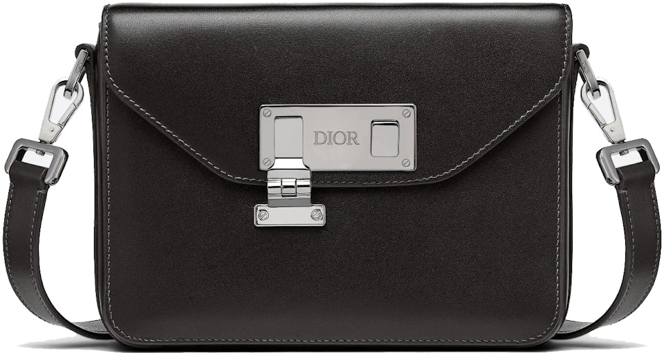 Dior Messenger Pouch Oblique Galaxy Black in Calfskin Leather with  Ruthenium-finish Brass - US