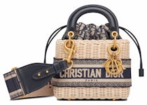 CHRISTIAN DIOR Oblique Mini Saddle Bag Blue 1280499
