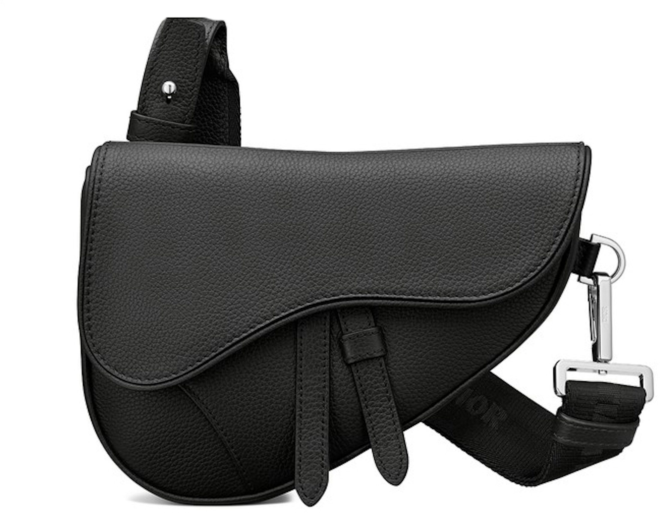 DIOR MINI SADDLE BAG IN BLACK CALFSKIN  Bags, Dior saddle bag, Mini saddle  bags