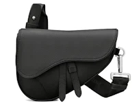 Saddle Messenger Bag Black Grained Calfskin