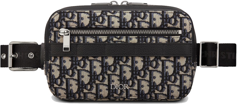 Dior Dior Oblique Jacquard Belt Bag in Black for Men