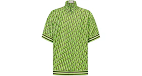 Dior Oblique Pixel Short-Sleeved Shirt Fluorescent Green/Khaki