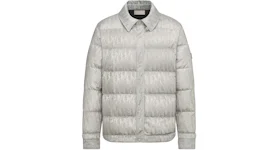 Dior Oblique Quilted Jacket Gray Technical Jacquard