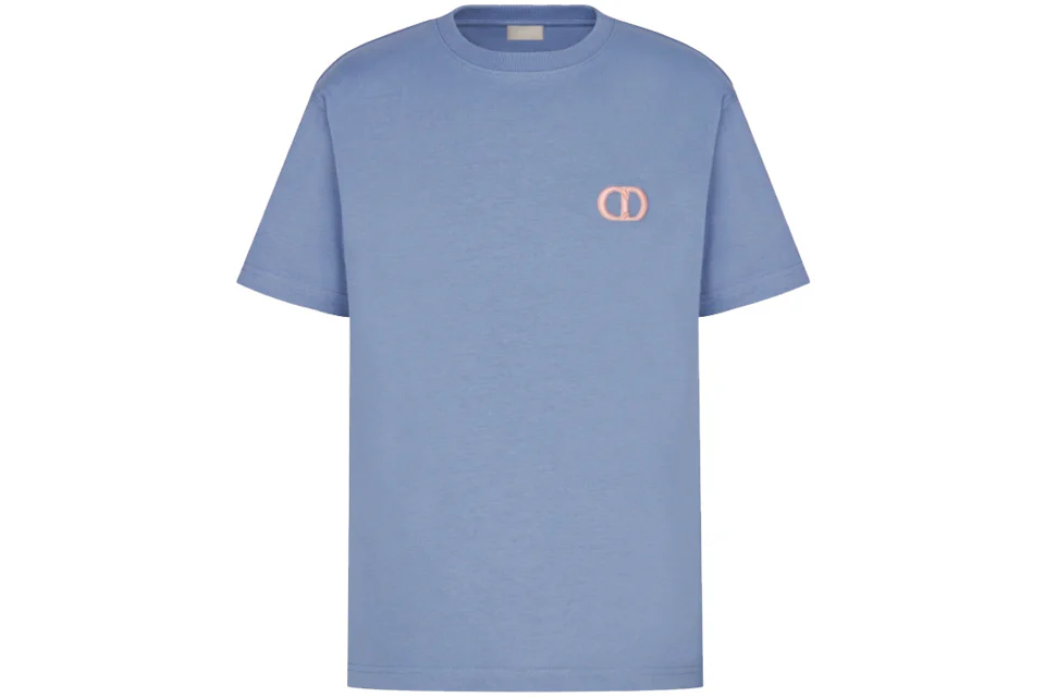 Dior Oversized "CD Icon" T-shirt Blue