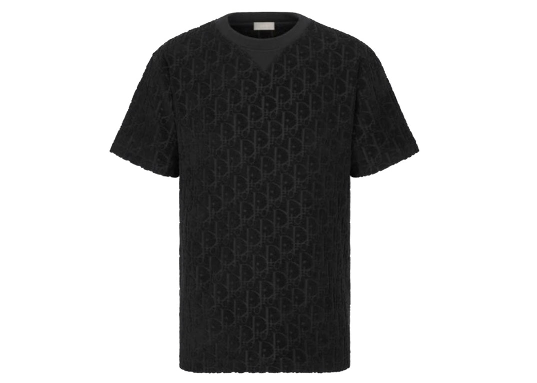 Pre-owned Dior Oversized Oblique T-shirt Black