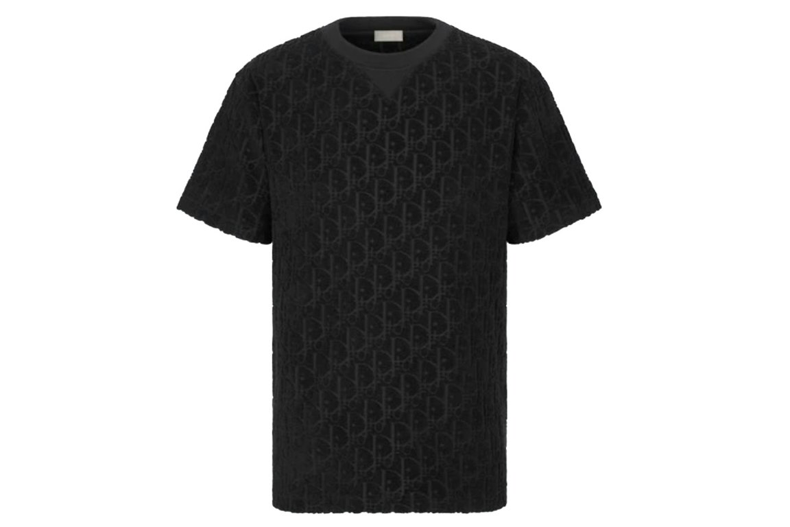 Pre-owned Dior Oversized Oblique T-shirt Black