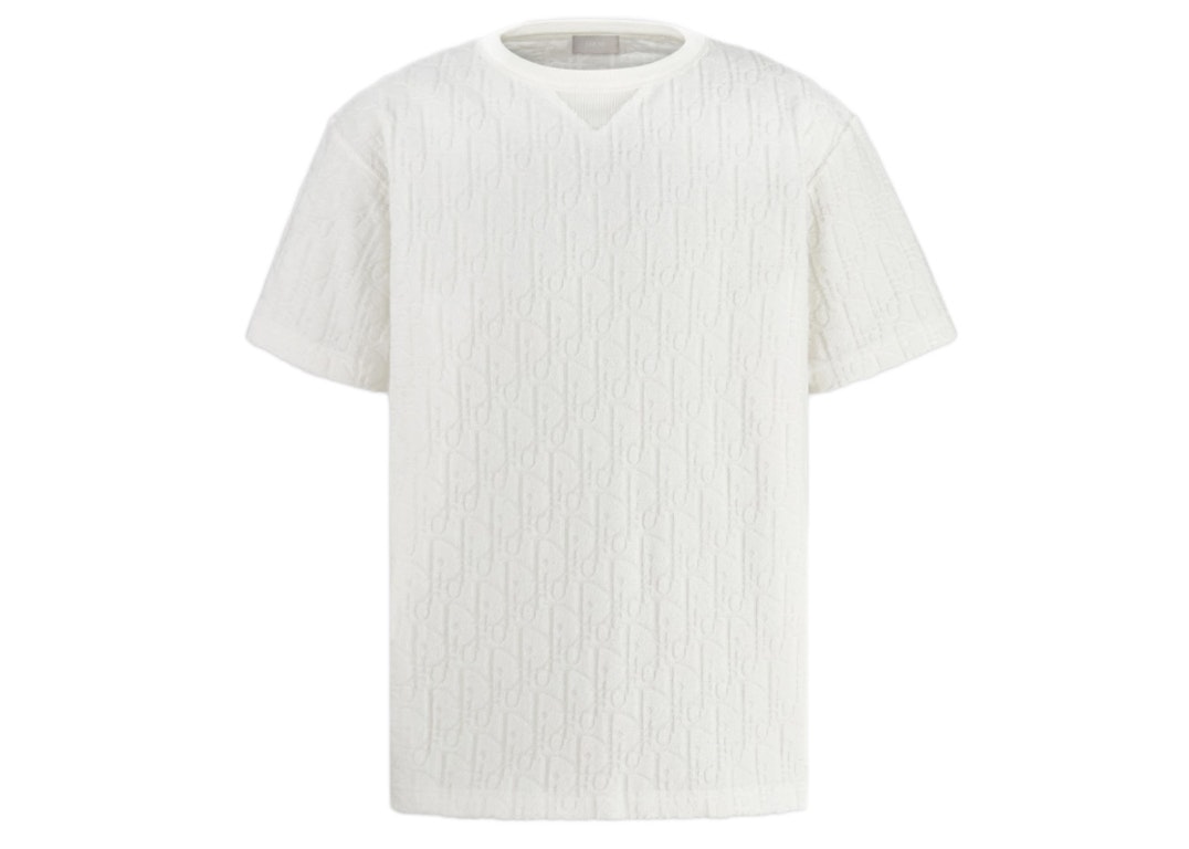 Pre-owned Dior Oversized Oblique T-shirt White