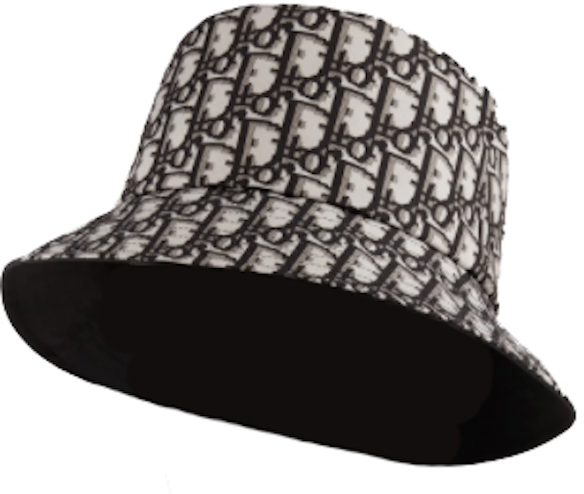 Reversible Teddy-D Small Brim Bucket Hat Black Cotton Blend