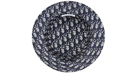 Dior Reversible Teddy-D Small Brim Bucket Hat Oblique Blue