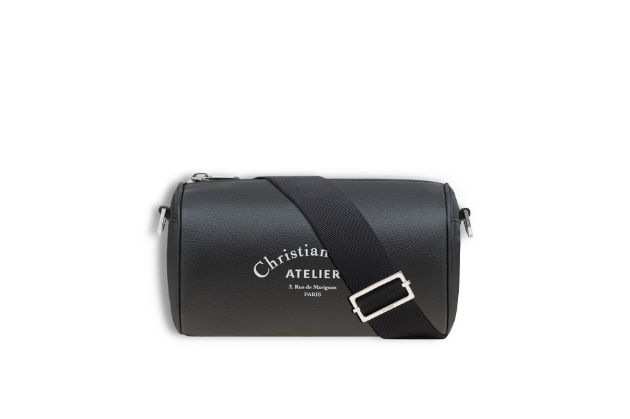 Dior Roller Pouch Black in Grained 