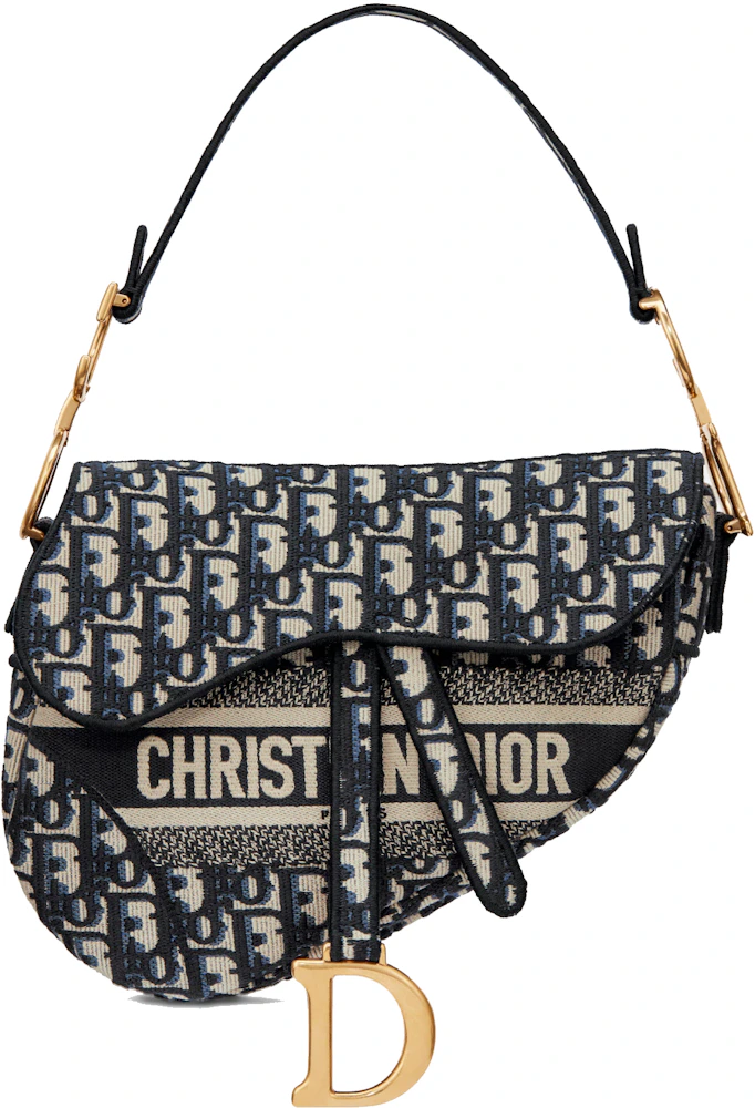 Christian Dior Saddle Bag - Runway edition - Embroidered Canvas