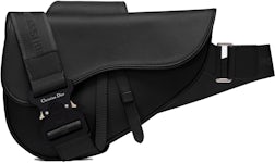 Dior Saddle Bag Grained Calfskin Black
