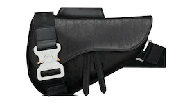 Dior Saddle Bag Oblique Jacquard Galaxy Black
