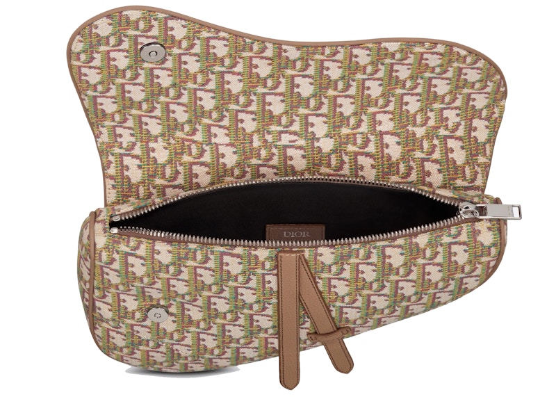 Dior Saddle Bag Oblique Jacquard Multicolor in Oblique Jacquard with