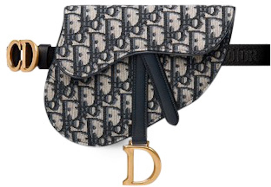 Dior Oblique Canvas Belt Bag - Blue
