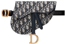 Dior Saddle Belt Bag Oblique Blue