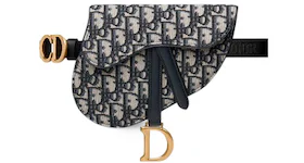 Dior Saddle Belt Bag Oblique Blue