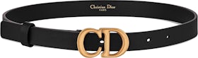 Dior Saddle Belt Calfskin 20 MM Black