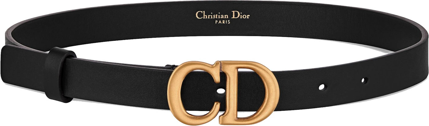 SOLD OUT Dior Saddle Belt Black Lambskin with tags M 