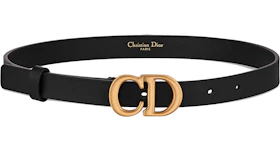 Dior Saddle Belt Calfskin 20 MM Black
