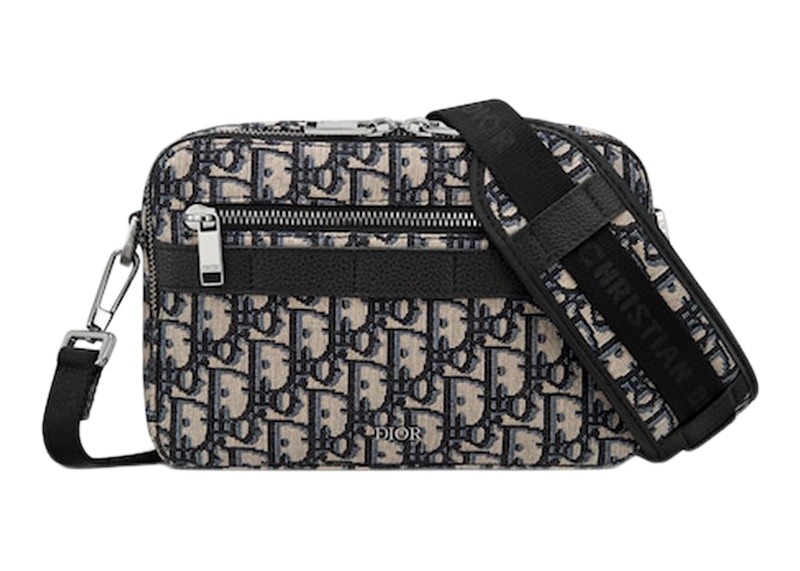 Dior Safari Messenger Bag Dior Oblique Jacquard Beige/Black