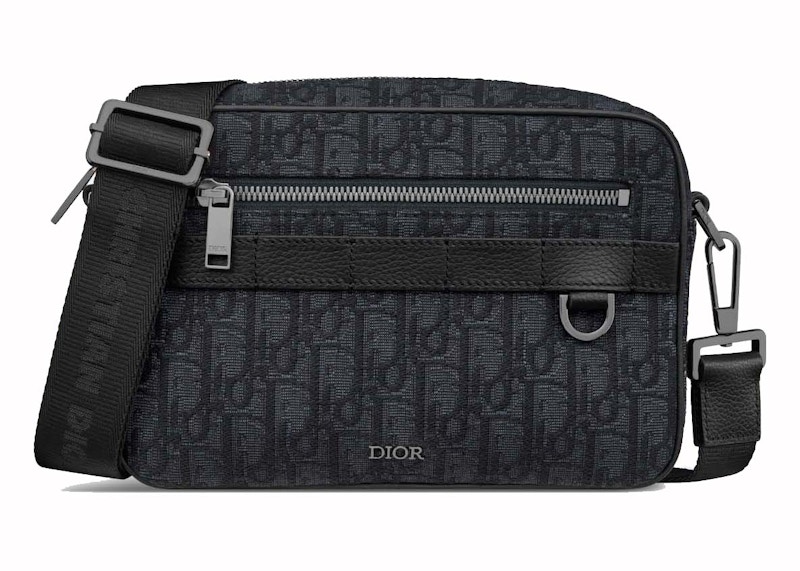 Dior Safari Messenger Bag Black in Canvas with Ruthenium-tone - US