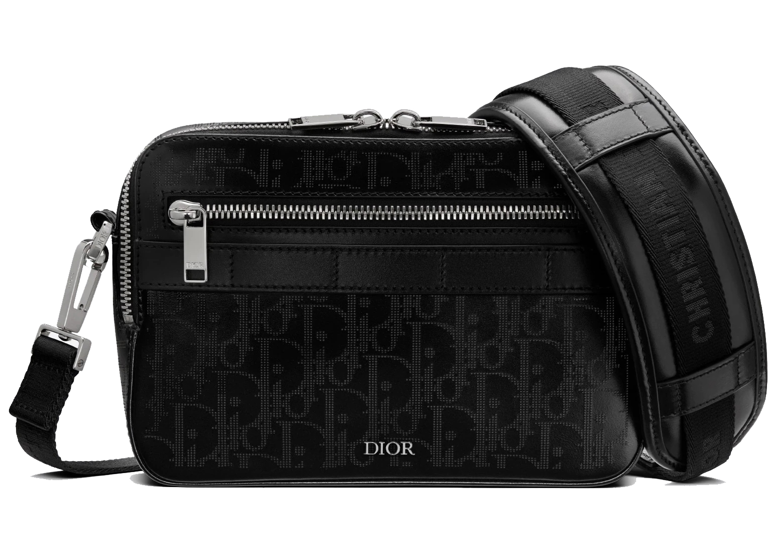 Dior Safari Messenger Bag Dior Oblique Jacquard BeigeBlack pour hommes
