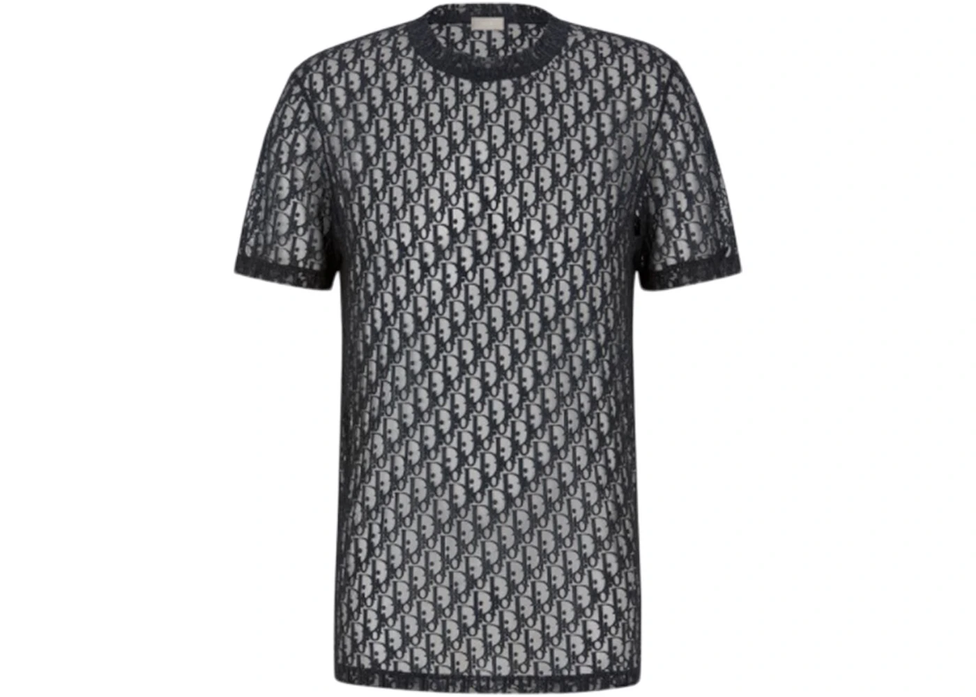 vloeiend Helm Recensie Dior Sheer Oblique T-Shirt Black Men's - US