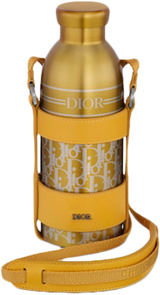 Dior Shoulder Strap Aqua Bottle Gold-tone/Dior Oblique Stainless Steel - US