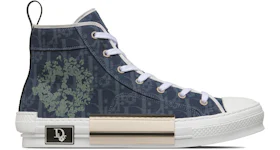Dior Sneaker B23 High-Top Sneaker Blue Oblique and Peace Sign Dior Tears Denim