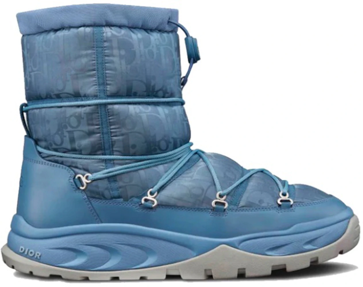 Dior Snow Boot Blue Oblique Nylon