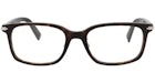 Marcos ópticos Dior de acetato con marco cuadrado, color habana, transparente (DM50008J-54-052)