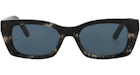 Gafas de sol Dior de acetato con montura cuadrada, color habana, azul habana (CD40111I-52-55N)