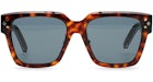 Gafas de sol Dior de acetato con montura cuadrada, color habana, azul habana (DM40084F-55-56V)