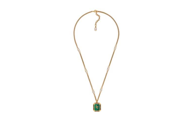 【DIOR】 TEARS PENDANT NECKLACE/ゴールド/マラカイト/メンズ Dior-TEARS-Pendant-Necklace-