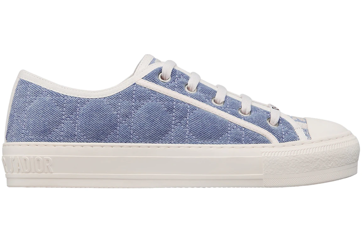 Dior Walk'N'Dior Low Top Blue Faded Cannage Embroidered Denim (Women's)