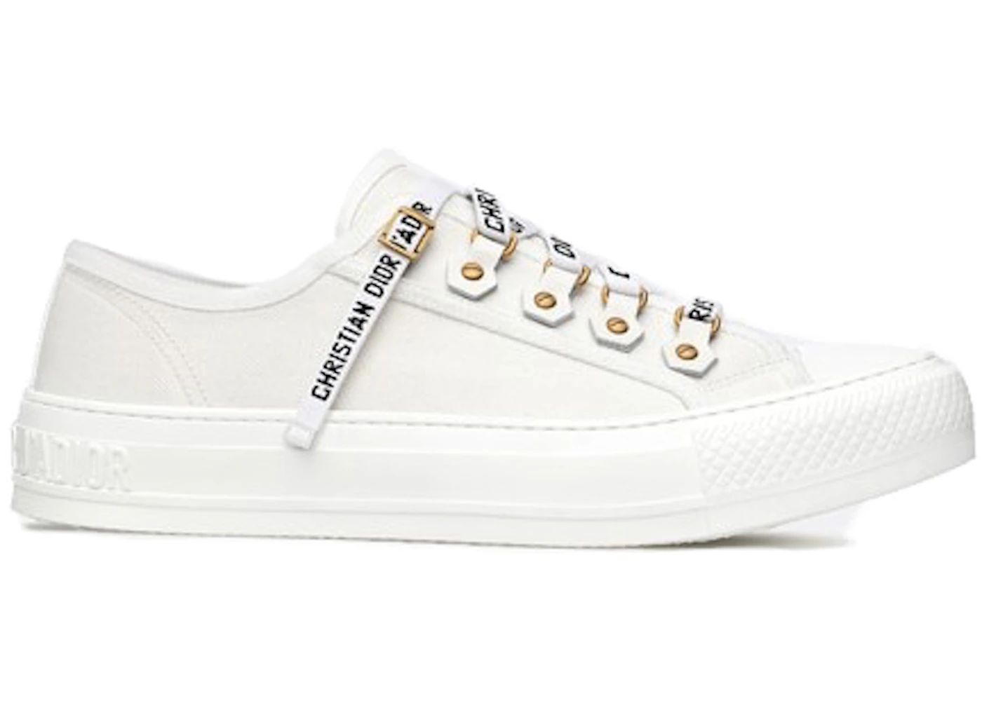 Dior Walk'N'Dior Low Top White Canvas (Women's) - KCK177CVA_S06W - US
