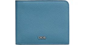 Dior Wallet (8 Card Slot) Grained Calfskin Navy Blue