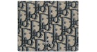 Dior Wallet Beige and Black Dior Oblique Jacquard