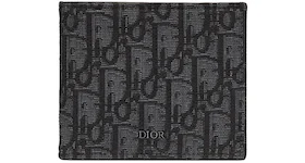 Dior Wallet Black Dior Oblique Jacquard