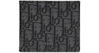 Dior Wallet Black Dior Oblique Jacquard