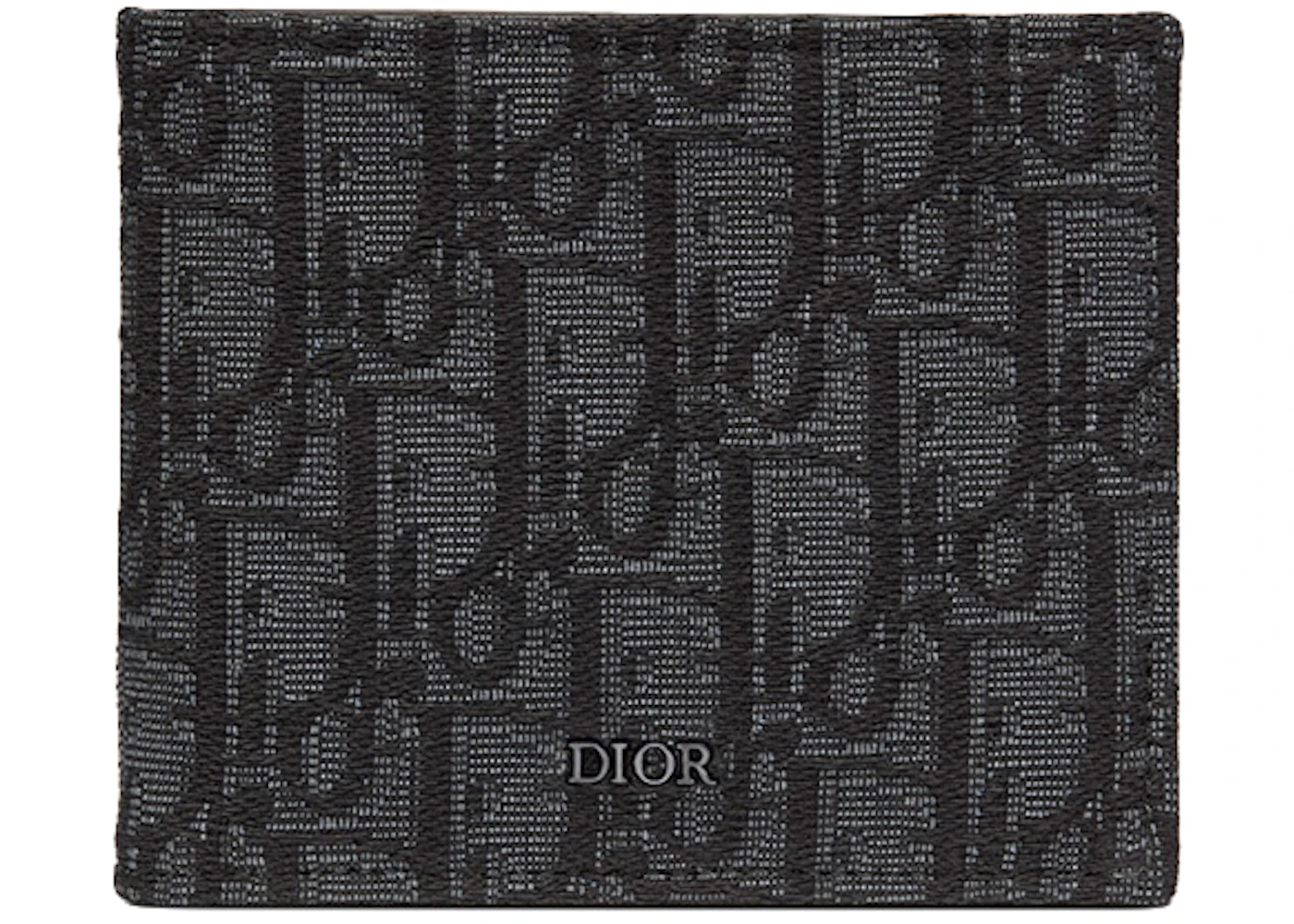 Black dior oblique jacquard wallet Clearance