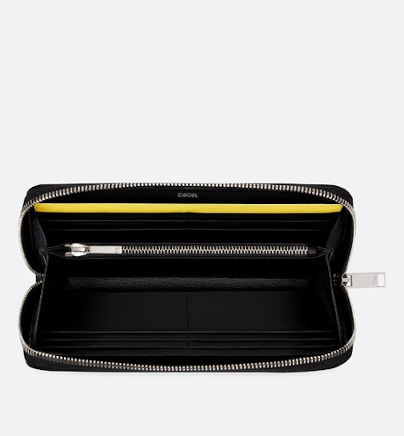 Dior x Kaws Wallet Yellow Bees Black