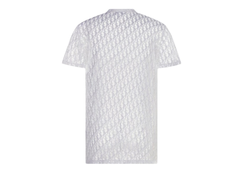 Dior Sheer Oblique T Shirt White Men s US