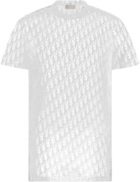 Dior Sheer Oblique T-Shirt White