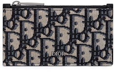 Dior - D-touch Vertical Card Holder Black Dior Oblique Jacquard - Men