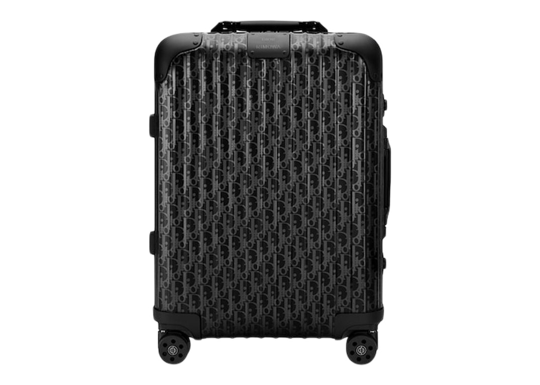 Pre-owned Dior And Rimowa Cabin Suitcase Black