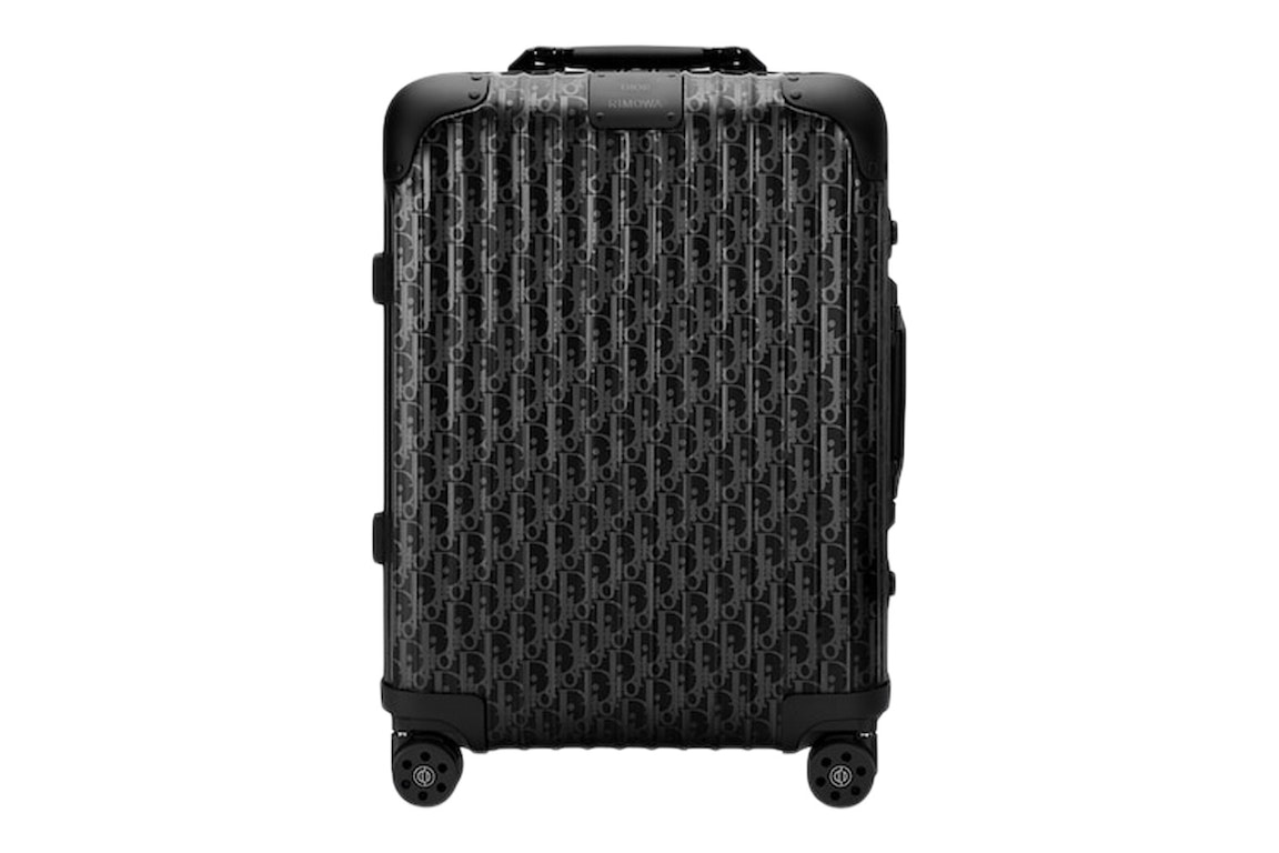 Pre-owned Dior And Rimowa Cabin Suitcase Black