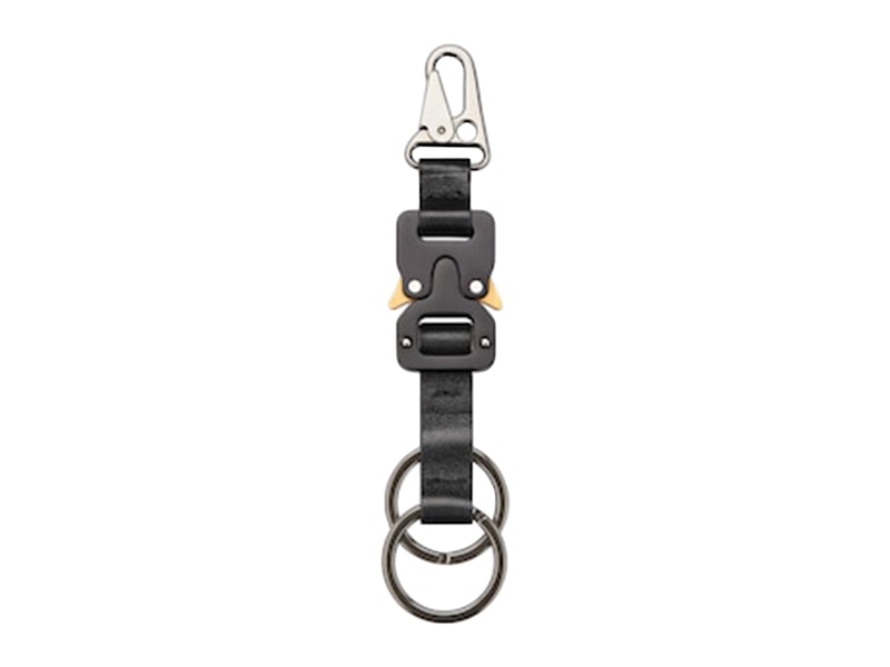 Dior by Birkenstock CD 1947 Key Ring Black Smooth in Calfskin 