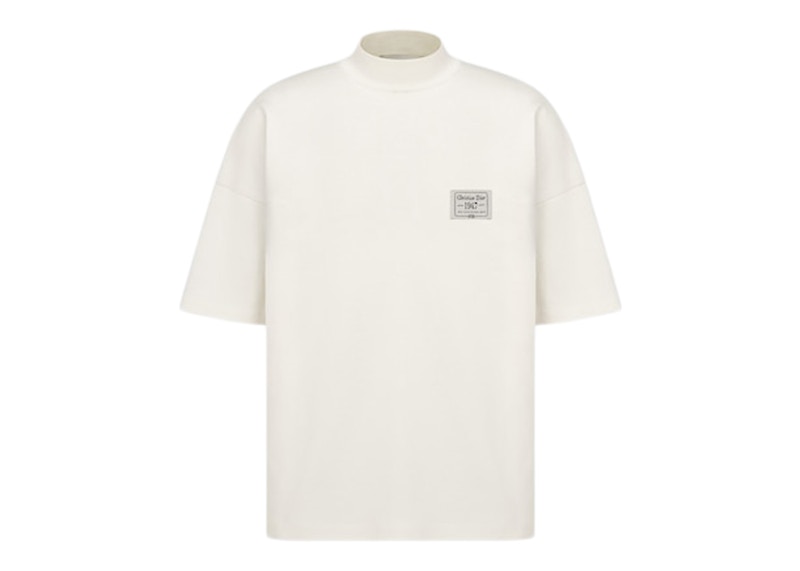 Dior by Birkenstock CD 1947 Shortsleeved Sweater White Punto